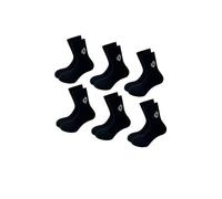 Lotto, 12 Paires Chaussettes de tennis homme/femmes en coton doux et respirant, certifiées OEKO-TEX, noires, 39-42