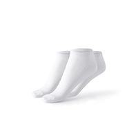 Lotto, 12 Paires Chaussettes homme/femmes, super respirantes et légères, couvre-chaussures en coton doux, multisport, course, gym, fitness, Pilates, certificats OEKO-TEX, blanc, 35-38