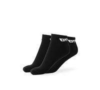 Lotto, 12 Paires Chaussettes Techniques Homme/Femme en Coton Doux avec Semelle Intérieure en Micro Sponge, Idéal pour Course, Gym, Fitness, Pilates, Certificats OEKO-TEX, Noir, 43-46