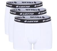 Lotto 3pack Men, Boxer Shorts Caleçon Boxeur, Blanc éclatant, L Hommes