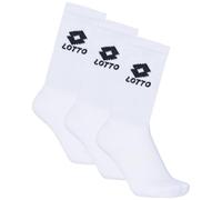 Lotto 3pack Unisex, Socks Chaussettes, Blanc éclatant, 43-46 Mixte