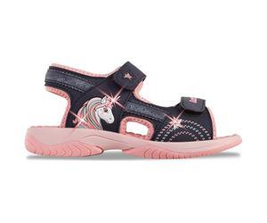 LOTTO Anoga K Sandale de Sport, Bleu Marine Rose, 25 EU