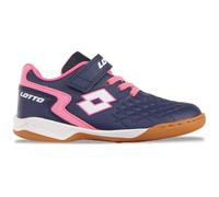 Lotto Baskets Dasher K Unisexes pour Enfant, Bleu Marine FR Pink, 25 EU
