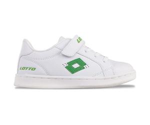 LOTTO Baskets Jambol K Unisexes pour Enfant, White Green, 28 EU