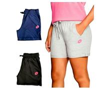 Lotto Bermuda Fille et Fille en Sweat-shirt d'Été - Short Fille - Pantalon Court, 1 pièce noire, 14 ans