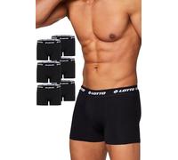 Lotto Boxershorts Homme Noirs, Lot de 6 | 95% Coton, Confortables avec Ceinture élastique Douce | sans Coutures, idéals pour Le Sport et Le Quotidien | Tailles M à 5XL