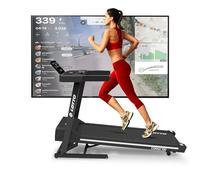 LOTTO Corso 100 Tapis de Course Electrique Pliable,2.75 HP, Max 110kg,Bluetooth Fitshow/Kinomap/Zwift,Inclinaison Automatique,Computer LED,1-14 km/h,120x42cm