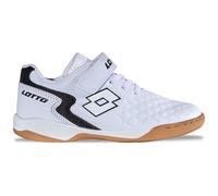 Lotto Dasher T Baskets Unisexes pour Enfant, Blanc/Noir, 37 UE
