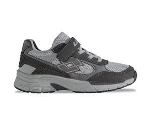 LOTTO Flowtic K Baskets Unisexes pour Enfant - Gris - Taille 33 EU, Gris Clair, 33 EU