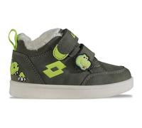 LOTTO Garçon Kinder Velbani Fur M Unisex Kids Basket, Olive/Citron Vert, 24 EU