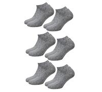 Lotto Lot de 12 Paires Chaussettes Basses Homme Toni, Gris L (43/46)