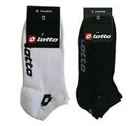 Lotto Lot de 3 Paires de soquettes Courtes Noir/Blanc (Blanc, 39/42)