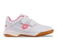 Lotto Pacer K Baskets Unisexe - Enfants et Adolescents, Blanc FR Pink, 33 EU