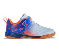 LOTTO SHOOTA K Baskets Unisexes pour Enfant, Blanc/Bleu, 35 UE, Blanc/Bleu., 35 EU