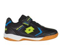 LOTTO Soccera T Unisex Kids Basket, Noir/Citron Vert, 38 EU