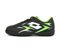 Lotto SOLISTA 700 VI TF Junior Chaussures unisexes pour enfant Noir/vert, Noir/vert, 37 EU