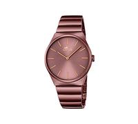 Lotus 18280/1 - Mouvement Analogique - Affichage Analogique - Bracelet Acier inoxydable plaqué [Brown] et Cadran marron - Mixte