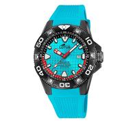Lotus 18928/1 Diver montre homme caoutchouc date bleu