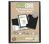 Lotus 78265 Protège-documents 100 pochettes Noir Format A5 a5 Noir