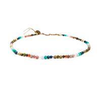 Lotus and Luna Collier 7 chakras pour femme - Collier en cristal de guérison avec véritables pierres (maître guérisseur) pour apporter équilibre et guérison à l'esprit et au corps - Cadeau bijou fait