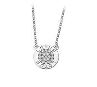 Lotus Argent Rond Collier Blanc LP1252-1/1 Zircon 925 Argent JLP1252-1-1