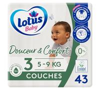 Lotus Baby Douceur & Confort - Couches Taille 3 (5-9 kg) - 43 couches