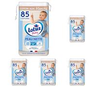 Lotus Baby Peau Nette - Cotons bébé - 85 Cotons (Lot de 5)