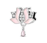 Lotus Beads Charm, Charm for Bracelet, Compatible with Pandora Bracelet Neckalce