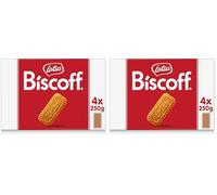 Lotus Biscoff | Biscoff Biscuit Original | Ingrédients d'Origine Naturelle| Vegan | Sans Arômes ou Colorants Artificiels | 4 x 250g | 1 kg (Lot de 2)