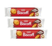 Lotus Biscoff Fourrés Crème Saveur Chocolat | Sans Colorant ni Arômes Artificiels | 15 Biscuits par Paquet | 150 g (Lot de 3)