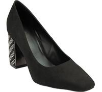 Lotus Black Block Heel Court Shoes Black EU 38 (UK 5)