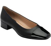 Lotus Black Leather Block Heel Shoes Black EU 39 (UK 6)