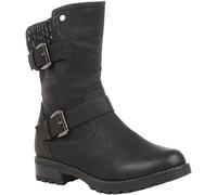 Lotus Black Mid-Calf Boots