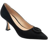 Lotus Black Suede Court Shoes Black EU 37 (UK 4)