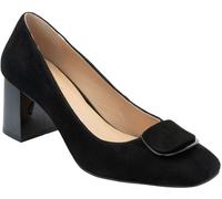 Lotus Black Suede Court Shoes Black EU 37 (UK 4)