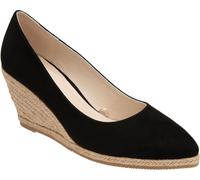 Lotus Black Wedge Slip-On Shoes Black eu38