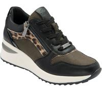 Lotus Black Wedge Trainers