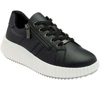 Lotus Black Zip-Up Fashion Trainers