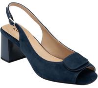 Lotus Blue Peep Toe Court Sandals