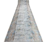 LOTUS BORDERO 95111 gris / beige chemin de roulement caoutchouté pour le lavage 120cm beige 120x710 cm