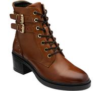 Lotus Brown Leather Ankle Boots