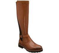 Lotus Brown Leather Knee High Boots