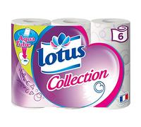Lotus Collection - Papier Toilette 2 épaisseurs Décoré - 6 rouleaux