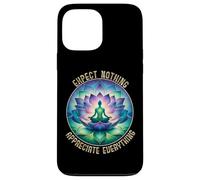 Lotus coloré Méditation Attendez-Vous à Rien Coque pour iPhone 13 Pro Max