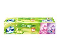 Lotus Compact - Mouchoirs en étui - Lot de 3 paquets de 18 étuis