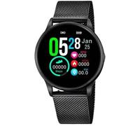 Lotus Connectée Montre Mixte Acier Milanais noir 50002/1 Lotus Boitier rond acier 40mm, cadran noir, bracelet acier milanais