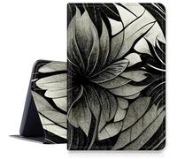 Lotus® Coque pour Samsung Galaxy Tab S9 Ultra et S8 Ultra 14,6" avec porte-stylet et fonction veille/réveil automatique Noir/blanc
