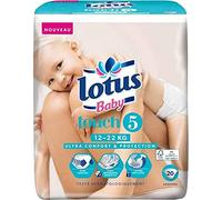 Lotus Couches Baby Touch 5 bébé 12-22Kg x20 (lot de 2)