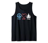 Lotus de méditation Zen rétro Peace Love Yoga Débardeur