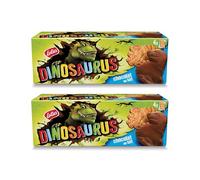 Lotus Dinosaurus | Biscuits Nappés Chocolat Au Lait | Format Familial 2x (4 x 3 Biscuits) | 450g